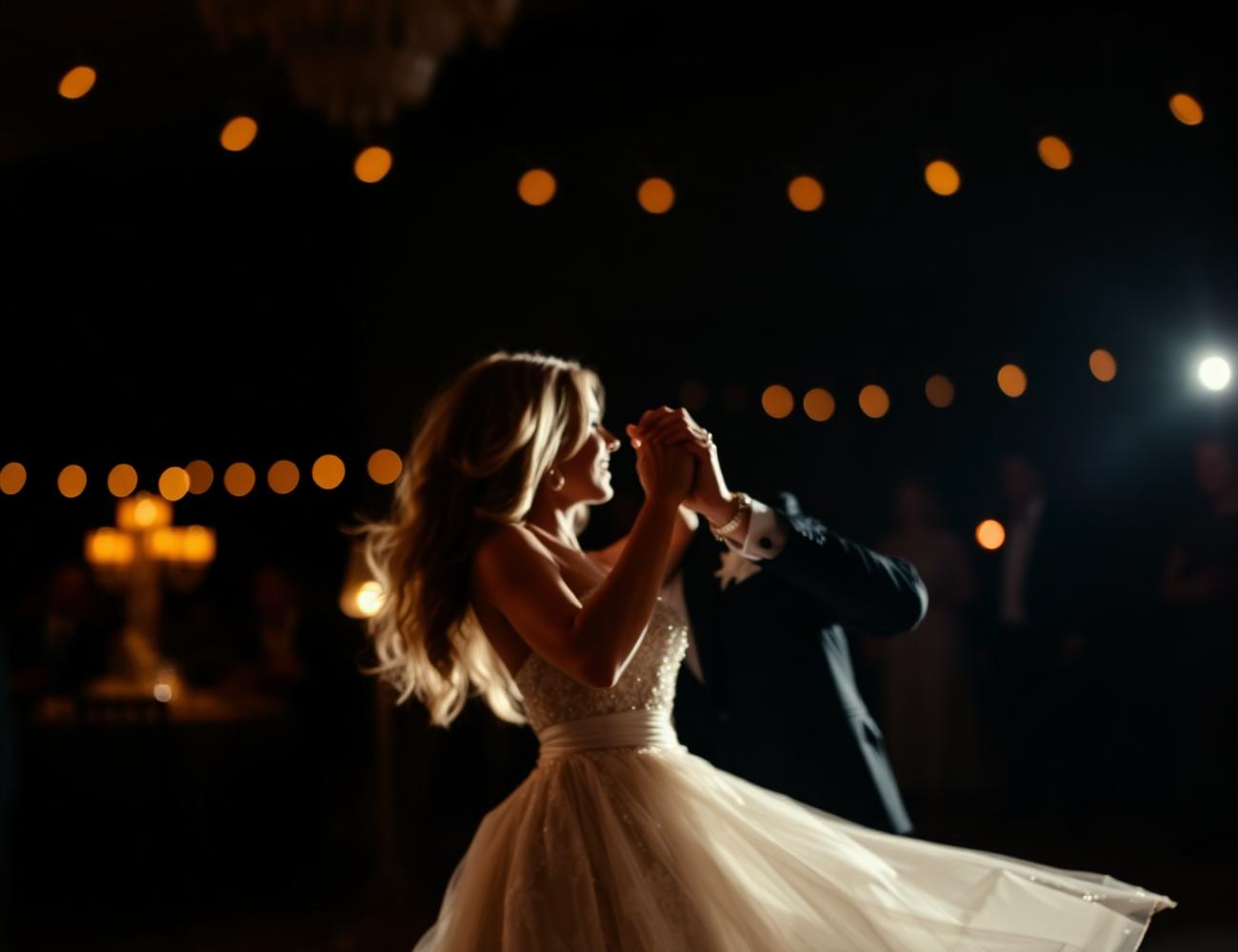 Couple's first dance at the reception